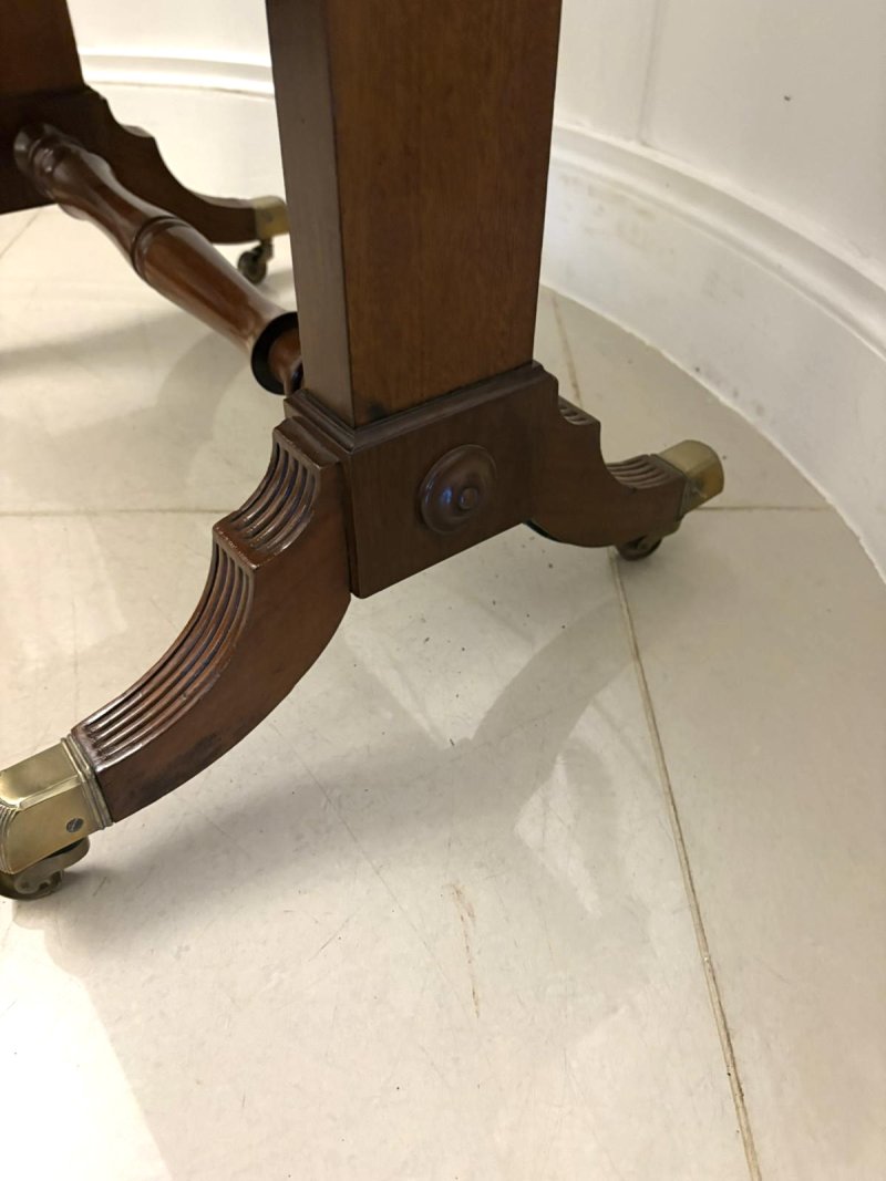 Exquisite Antique Regency Freestanding Mahogany Sofa Table